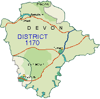 Map of Devon